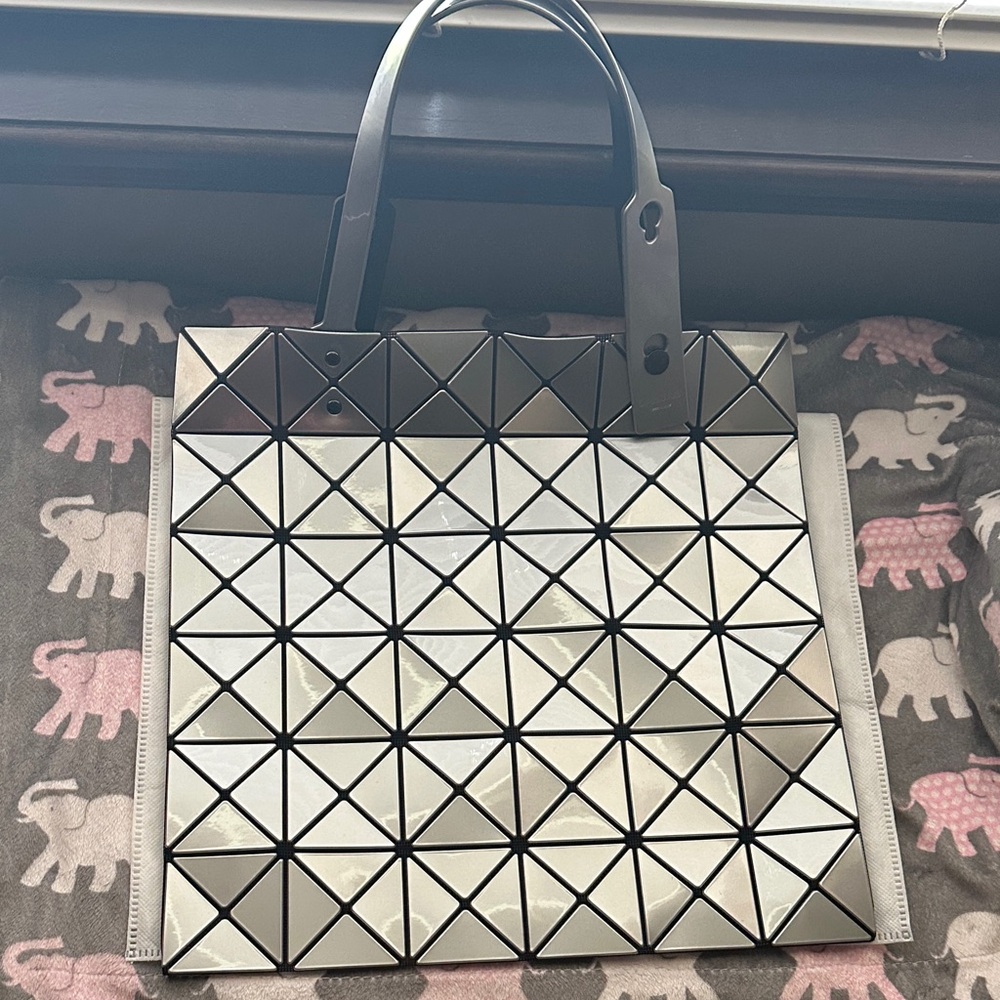 Geometric Gray Tote Bag